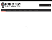 Tablet Screenshot of deathbyfilms.com